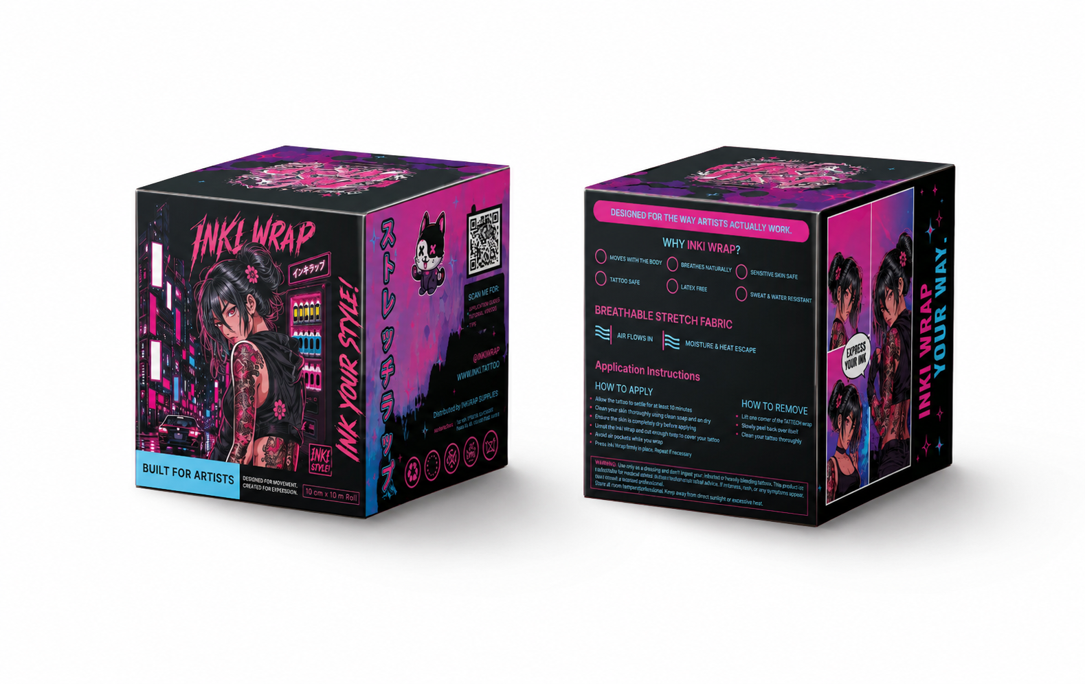 INKI WRAP® by ZOOTATTOO® -10cm x 10m (Studio Box 5 Rolls)