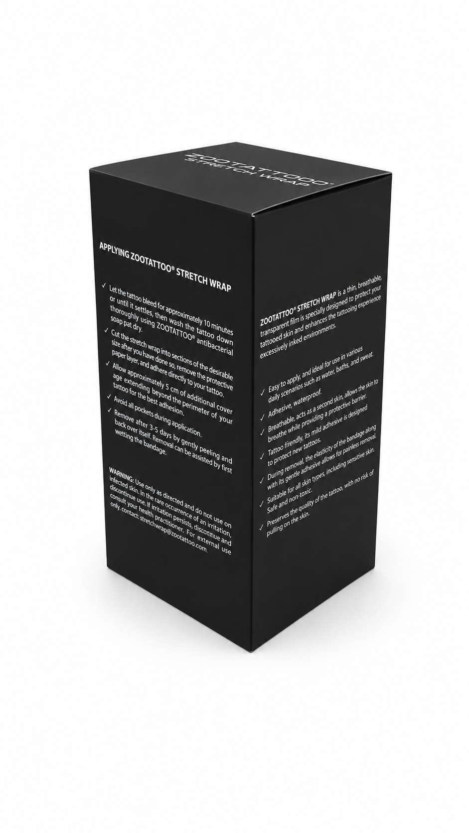 ZOOTATTOO Premium Stretch Wrap -15cm x 10m (Artist Box 2 Rolls)